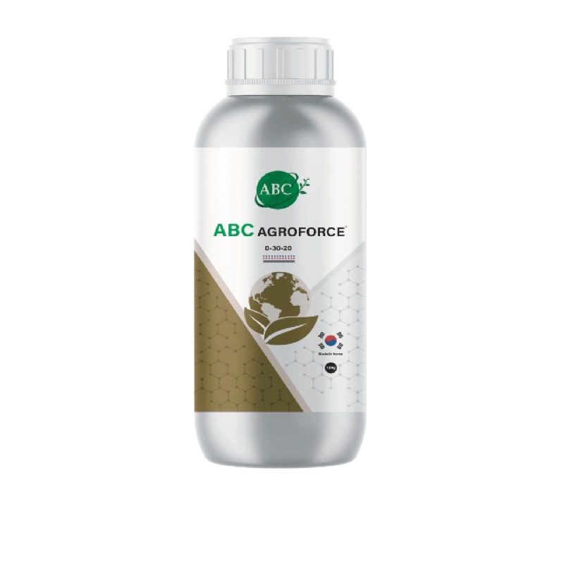ABC Agroforce fertilizer package shown in the English product catalog