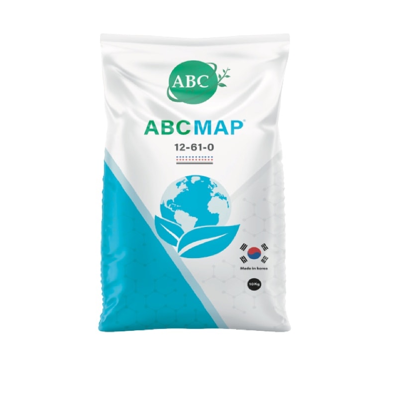 ABC MAP fertilizer package shown in the English product catalog