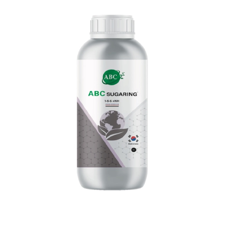 ABC Sugaring fertilizer package shown in the English product catalog