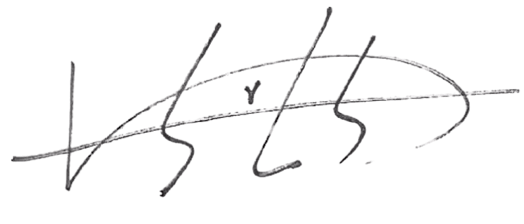 Signature of CEO Park In-seo